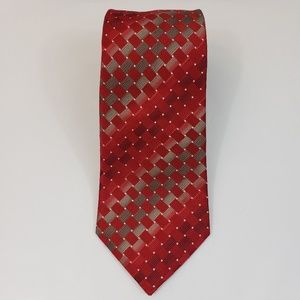 Kenneth Cole Reaction Red Neck Tie 58" L 3.5" W